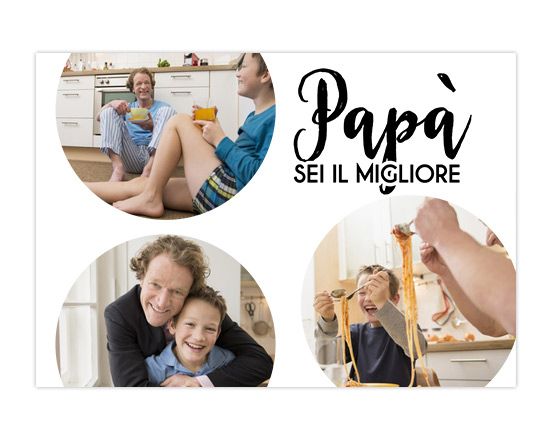 Borraccia Papà sei il migliore grafica aperta