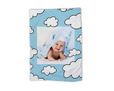 coperta baby con grafica con nuvole