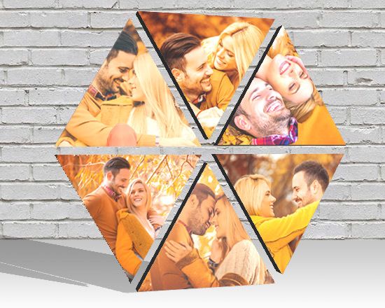 Composizione con triangoli in kapafix