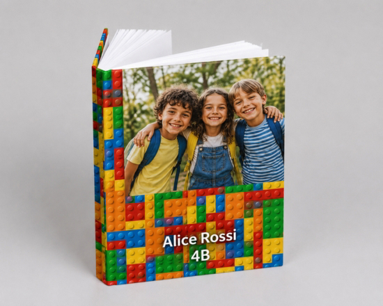 diario scolastico personalizzato con foto e grafica