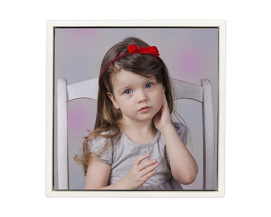 Tela Americana Quadrata - ritratto bambina