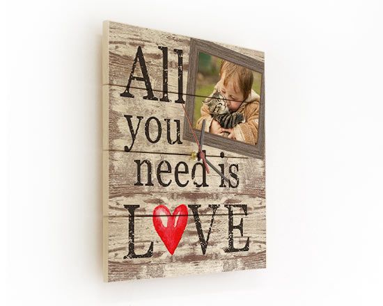 Orologio su listelli in Legno need Love - dettaglio bordo