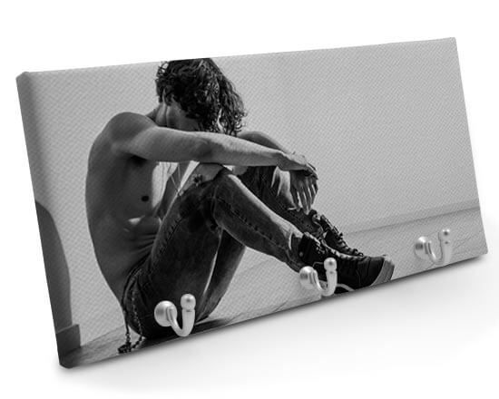 Appendiabiti in Tela 40x20 cm con foto ragazzo