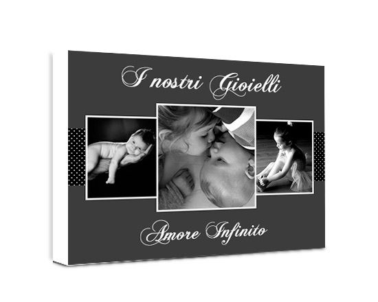 Collage di 3 foto su tela 40x30