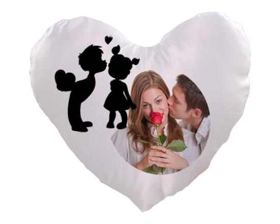 Coppia di bimbi per il tuo foto cuscino