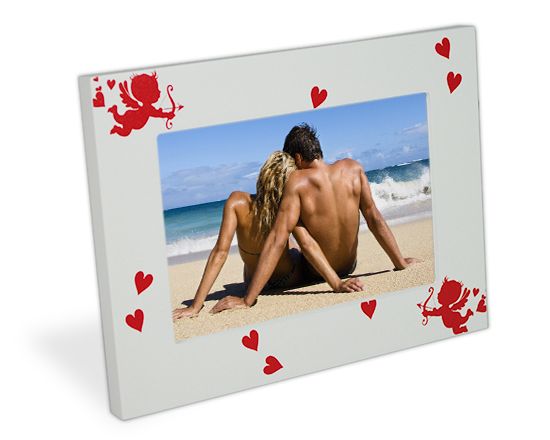 cornice personalizzata cupido rosso