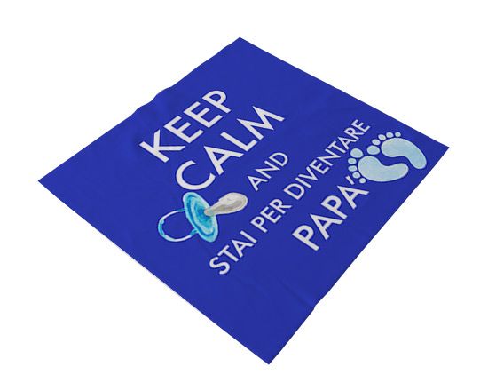 Keep calm stampato su pezzolina occhiali