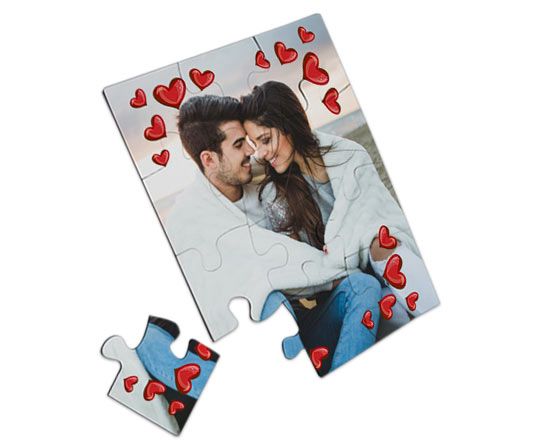 Puzzle Magnetici Rettangolari grandi Frame in love
