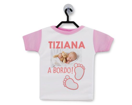 mini magliettina auto rosa