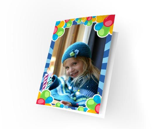 Card per compleanno disponibile in due dimensioni