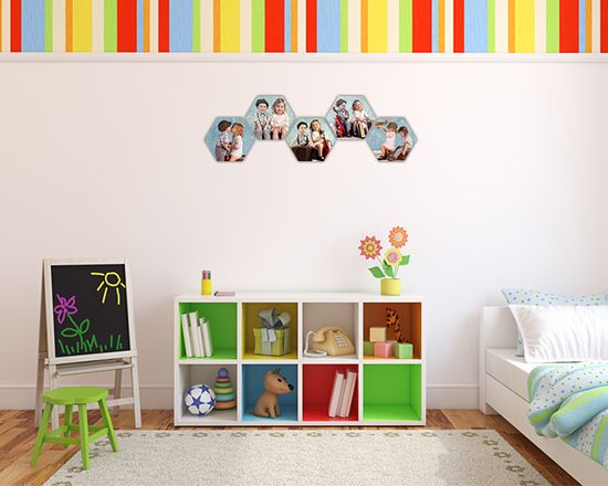 Stampe esagonali in kapafix da personalizzare