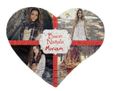 La forma a cuore per il puzzle natalizio