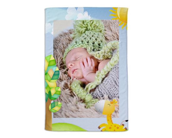 Coperta per bimbo con grafica giraffa