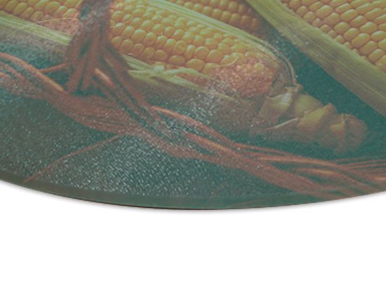 dettaglio tagliere in vetro