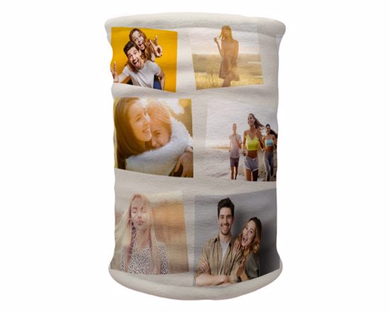 scaldacollo personalizzato con collage di foto