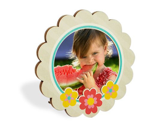 cornice rotonda fiori colorati