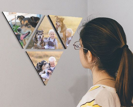 Stampa triangolare su pannelli kapafix