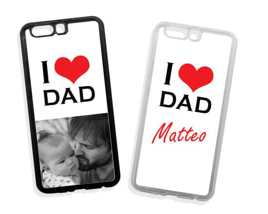 Cover in Silicone Huawei P10 Plus Love Dad