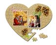 Grafica natalizia per il foto puzzle a cuore