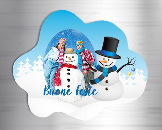 Calamita personalizzata nuvola di neve