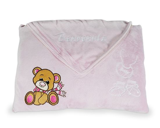 cuscino nascita rosa per femminuccia