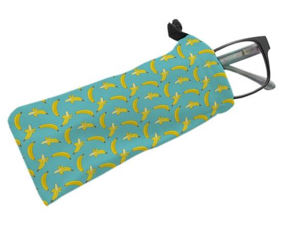 Porta occhiali con grafica con banane