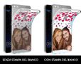 Cover trasparente Huawei P9 Lite Glitter hearts con e senza bianco