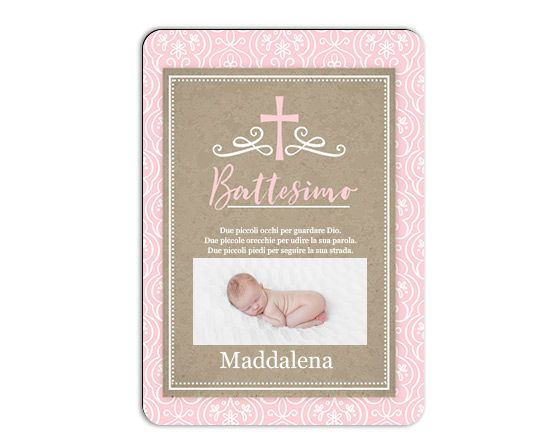 Calamita Rettangolare 9x7 Baptism baby