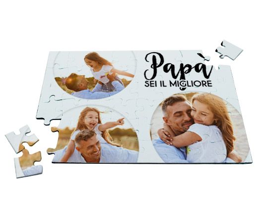 Puzzle personalizzato con foto formato A3 360 tasselli 30x42 cm circa 