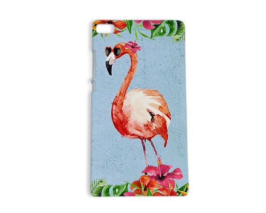 Cover Huawei P8 3D Fenicottero vintage