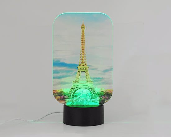 lampada led verdi personalizzata