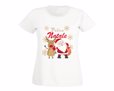 T-shirt donna in cotone Babbo e renna