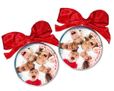 Palla di Natale personalizzata con un gruppo di amici gioiosi
