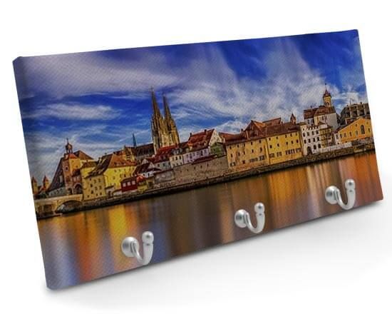 Appendiabiti in Tela 40x20 cm con foto panorama