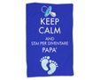 Coperta con il Keep Calm per il papà
