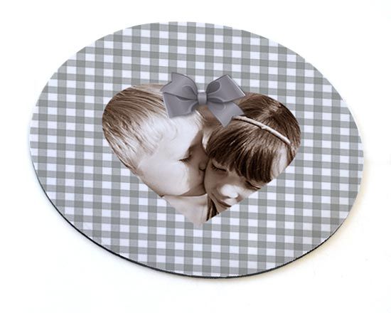 Tappetino per mouse tondo Shabby chic