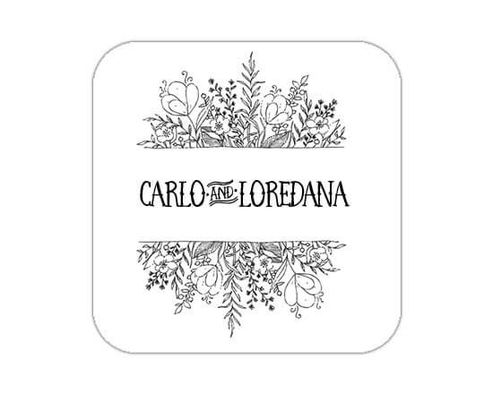 Graziosa calamita con fiori