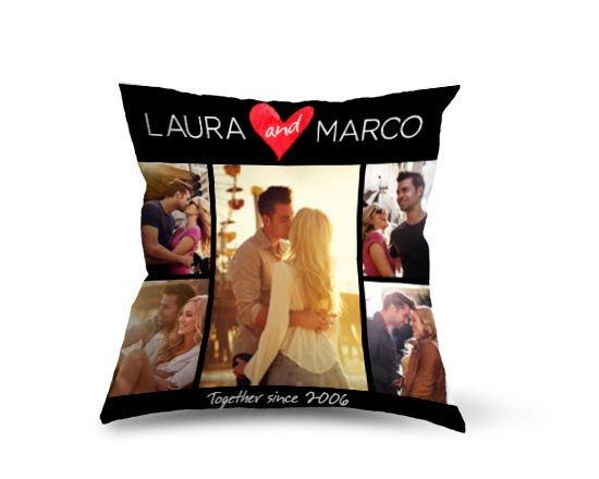Cuscino dainetto con impostazione collage