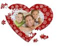 Stelle di neve per il tuo puzzle con foto