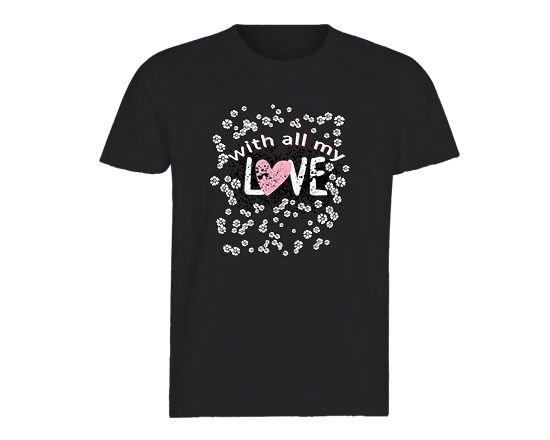 Una dedica romantica per la tua t-shirt