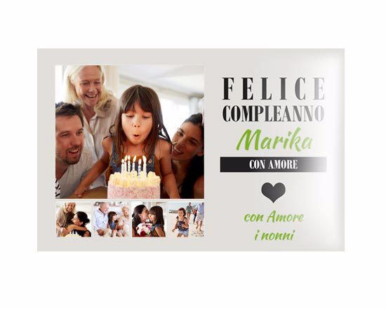 Poster collage Felice compleanno