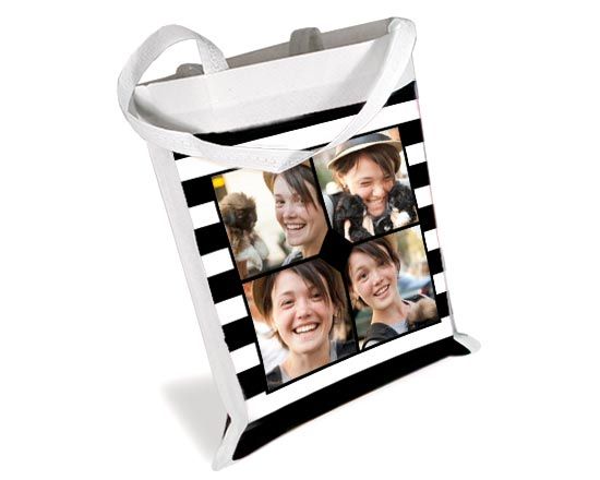 borsa spesa con impostazione collage