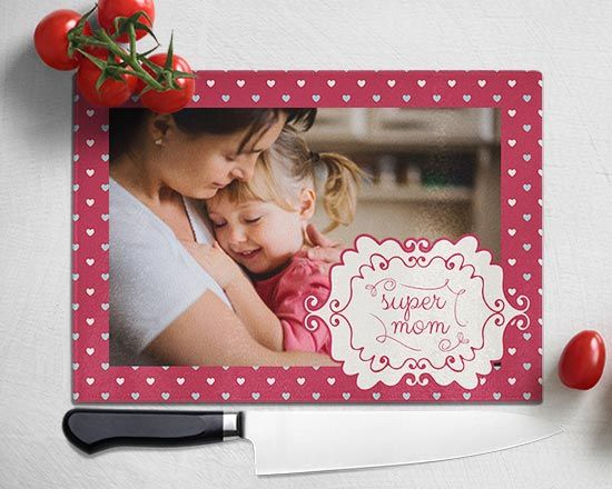 Tagliere in vetro Super mom