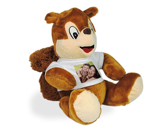 peluche personalizzato scoiattolo