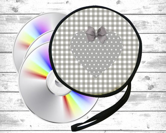 porta cd con grafica shabby