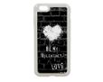 Cover in silicone iPhone 6 con cuore bianco