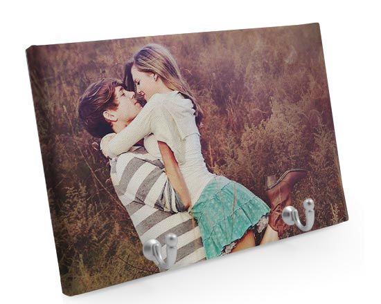 Appendiabiti in Tela 30x20 cm con foto coppia