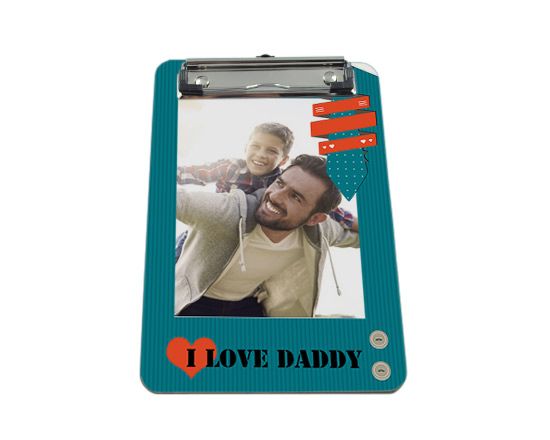 Portablocco A5 in masonite I love daddy