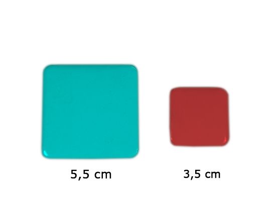 dimensioni disponibili spille quadrate