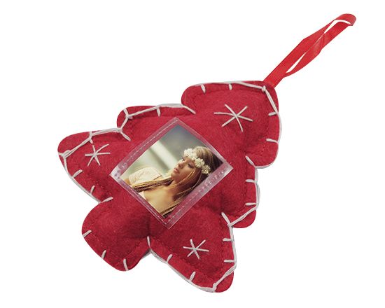 addobbo albero in feltro